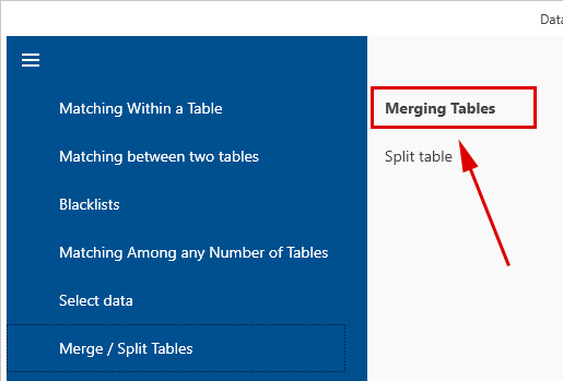 Merging Tables